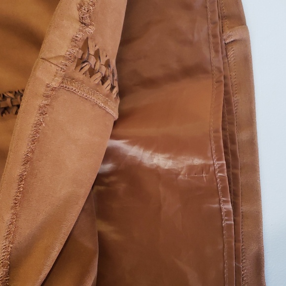 Cato Womens Brown Suede Mini Skirt Size 14 Western Country Cowgirl Festival - Picture 6 of 8